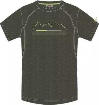 CMP Stretch Jersey Funktionsshirt kurzarm pine mel. (Herren) (39T6547-F978)
