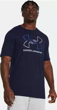 Under Armour Foundation Funktionsshirt kurzarm midnight navy/royal/mod gray (Herren) (1382915-410)