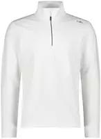CMP 3G10747-03XS-46, CMP MAN Fleece Sweat bianco-antracite (03XS) 46 Herren