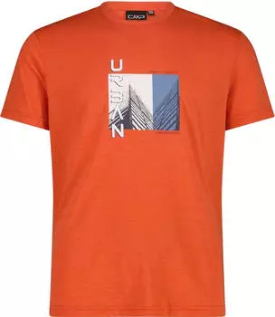 CMP Dry Release Cotton Funktionsshirt kurzarm orange mel. (Herren) (39T7527-C473)