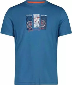 CMP Bambus Jersey Funktionsshirt kurzarm pacific (Herren) (38T6457-L988)