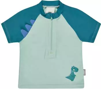 Sterntaler Badeshirt Dino mit Rei&szlig;verschluss UV 50+ Funktionsshirt kurzarm eisgr&uuml;n (Junior) (2502656-200)