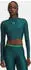 Under Armour HeatGear Crop Mock Funktionsshirt langarm rack green/hyper green (Damen) (6012691-338)