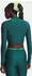 Under Armour HeatGear Crop Mock Funktionsshirt langarm rack green/hyper green (Damen) (6012691-338)