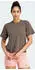 adidas Power Back-Cutout 3-Streifen Funktionsshirt kurzarm shadow olive (Damen) (IW3158)