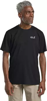 Jack Wolfskin Delgami Funktionsshirt kurzarm schwarz (Herren) (1809811-6000)