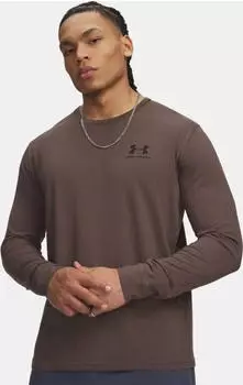 Under Armour Sportstyle Left Chest Funktionsshirt langarm peppercorn/black (Herren) (1329585-200)