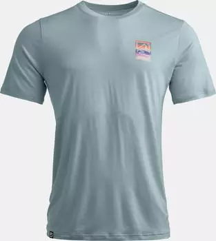 Ortovox 140 Cool Mountain Gradient Funktionsshirt kurzarm glacier grey (Herren) (88204-87301)