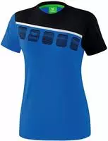 Erima 1081911-44, Erima Sport-Shirt 5C (100% Polyester) royalblau/schwarz Damen,