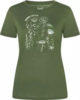 super.natural Rock Flowers Tee Funktionsshirt kurzarm (Damen)