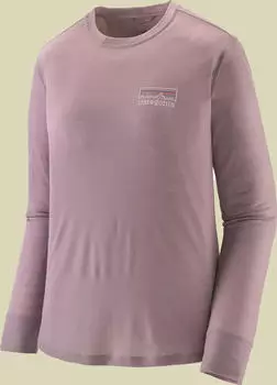 Patagonia Capilene Cool Merino Graphic Funktionsshirt langarm fitz roy strata: quiet violet (Damen) (44600-FZQV)
