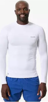Olaian UV 100 Funktionsshirt langarm wei&szlig; (Herren) (8403266)