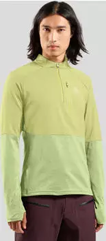 Odlo Descent Ceramiwarm Midlayer 1/2 Zip Funktionsshirt langarm shadow lime (Herren) (542722-40440)