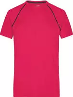 James & Nicholson Funktions-Shirt Herren JN496 Gr. 2XL bright-pink/titan
