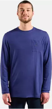 Odlo Ascent Merino 200 Funktionsshirt langarm skipper blue (Herren) (554612-21119)