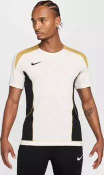 Nike Strike+ Dri-FIT Funktionsshirt kurzarm pale ivory/black/jersey gold (Herren) (HJ4197-110)