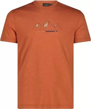 CMP Dry Release Cotton Funktionsshirt kurzarm ruggine melange (Herren) (39T7527-C528)