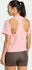 adidas Power Back-Cutout 3-Streifen Funktionsshirt kurzarm semi pink spark (Damen) (IW3160)