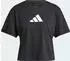 adidas Train Essentials Big Logo Performance Training Funktionsshirt kurzarm schwarz (Damen) (JG8614)