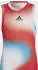 adidas Melbourne Tennis Match Funktionsshirt ärmellos white/vivid red/sky rush (Junior) (H65510)