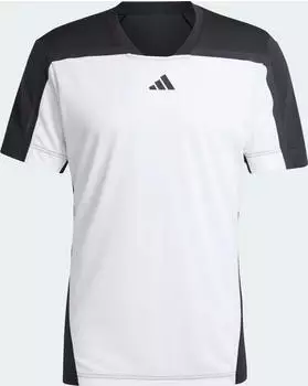 adidas Tennis Heat.RDY Pro FreeLift Funktionsshirt kurzarm wei&szlig;/schwarz (Herren) (IS8967)