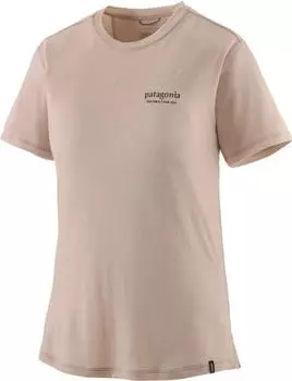 Patagonia Capilene Cool Merino Graphic Funktionsshirt kurzarm heritage header: shroom taupe (Damen) (44595-HHSM)