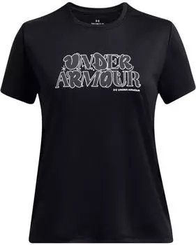 Under Armour Tech Wordmark Funktionsshirt kurzarm black/castlerock/white (Junior) (1389759-001)
