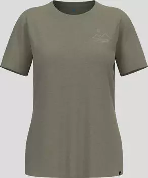 Odlo Ascent Sun Sea Mountains Funktionsshirt kurzarm vetiver melange (Damen) (554271-40457)