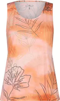 CMP Technical Vest Top Cool Menthol Boost Pattern Funktionsshirt &auml;rmellos salmone/sebbia (Damen) (35N6646-04YT)
