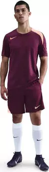 Nike Dri-FIT Strike Funktionsshirt kurzarm bordeaux/orange pulse (Herren) (HV6400-610)