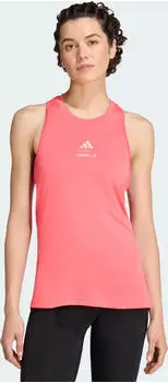 adidas Les Mills Graphic Funktionsshirt &auml;rmellos pure turbo/semi frozen turbo (Damen) (LD2041)