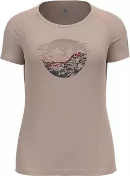 Odlo Ascent Performance Wool Light Funktionsshirt kurzarm pale mauve melange (Damen) (551261-30841)