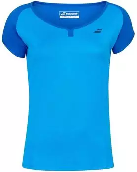 Babolat Play Cap Sleeve Top Tennis Funktionsshirt kurzarm hellblau (Damen) (3WP1011)
