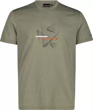 CMP Dry Release Cotton Funktionsshirt kurzarm sage melange (Herren) (39T7527-E651)