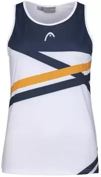Head Perf Funktionsshirt &auml;rmellos wei&szlig;/blau/orange (Damen) (814491-XROR)