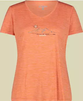 CMP Light Jersey Funktionsshirt kurzarm tangeri melange (Damen) (39T6136-C697)