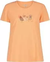 CMP 38T6656-C520-EU 34, CMP Print Damen T-Shirts orange Gr&ouml;&szlig;e XXS Trekking
