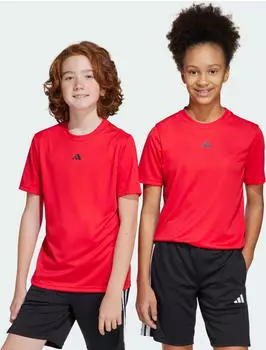 adidas Train Essentials Logo Regular Fit Funktionsshirt kurzarm pure ruby/black (Junior) (JJ1064)
