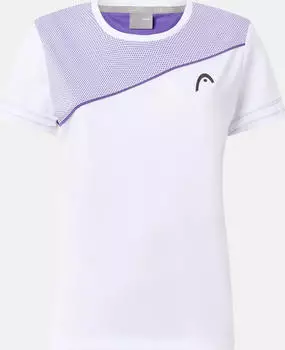 Head Tie-Break Funktionsshirt kurzarm wei&szlig;/violett (Damen) (814206-WHPR)