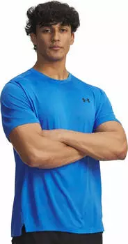 Under Armour Tech Vent Jacquard Funktionsshirt kurzarm blue atlantis/black (Herren) (1390047-402)