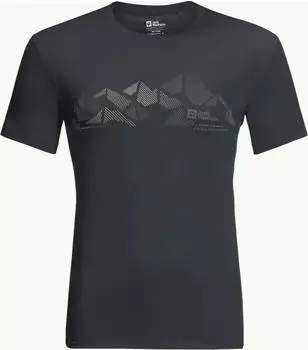 Jack Wolfskin Peak Graphic Funktionsshirt kurzarm phantom (Herren) (1807183-6350)