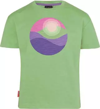 Trollkids Girls Halsafjord Funktionsshirt kurzarm pistachio green (Junior) (628-353)