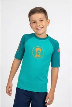 Trollkids Kvalvika Funktionsshirt kurzarm sea green (Junior) (332-358)