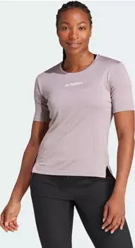 adidas Terrex Multi Funktionsshirt kurzarm preloved fig (Damen) (IS0691)