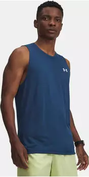 Under Armour Tech Funktionsshirt &auml;rmellos wham blue/white (Herren) (1382795-498)