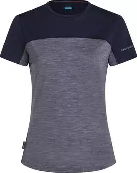 Icebreaker Merino 125 Sphere Colour Block Funktionsshirt kurzarm midnnavy hthr/midnnavy/cb (Damen) (0A56XY-0L4)