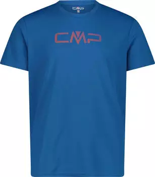 CMP Rundausschnitt Logo Funktionsshirt kurzarm pacific (Herren) (39T7117P-L988)