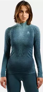 Odlo Blackcomb Baselayer Half Zip Funktionsshirt langarm provincial blue (Damen) (196281-21090)