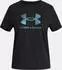 Under Armour Rival Shimmer Funktionsshirt kurzarm schwarz/weiß (Junior) (6004129-001)