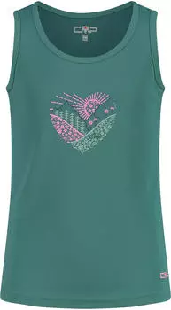 CMP Grafik Funktionsshirt &auml;rmellos agave (Junior) (38T6375-E811)